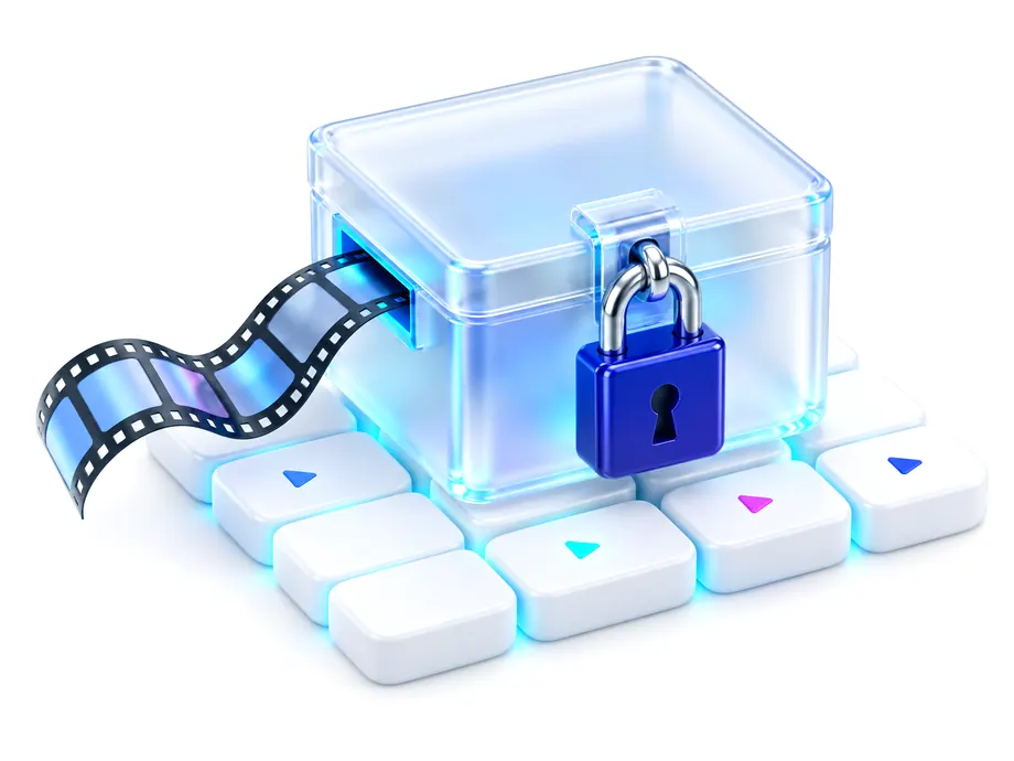 DRM 패키징을 표현한 PlaynPlay 일러스트